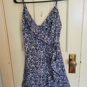 NWOT Mini Faux Wrap Dress